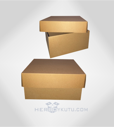 24x24x12 cm Kraft Kapaklı Hediye Kutusu