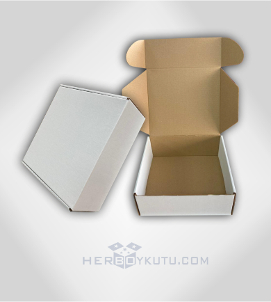 25x25x10 cm BST Beyaz Kilitli Kutu Modeli